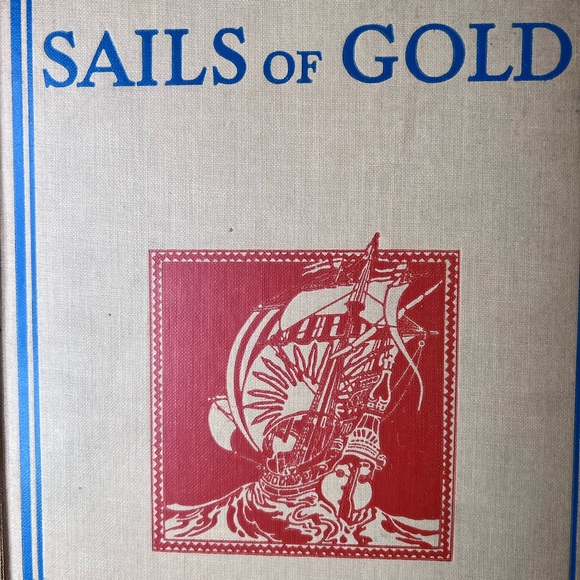 Antique 1927 First 1st Edition “Sails of Gold”, Charles Scribners Sons, Edited - Picture 2 of 10